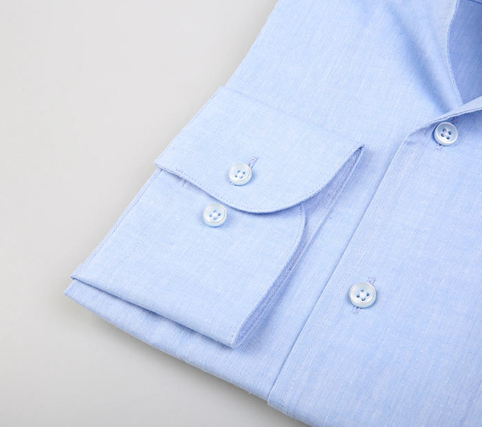 Men's Blue Business Casual Shirt Made to Measure