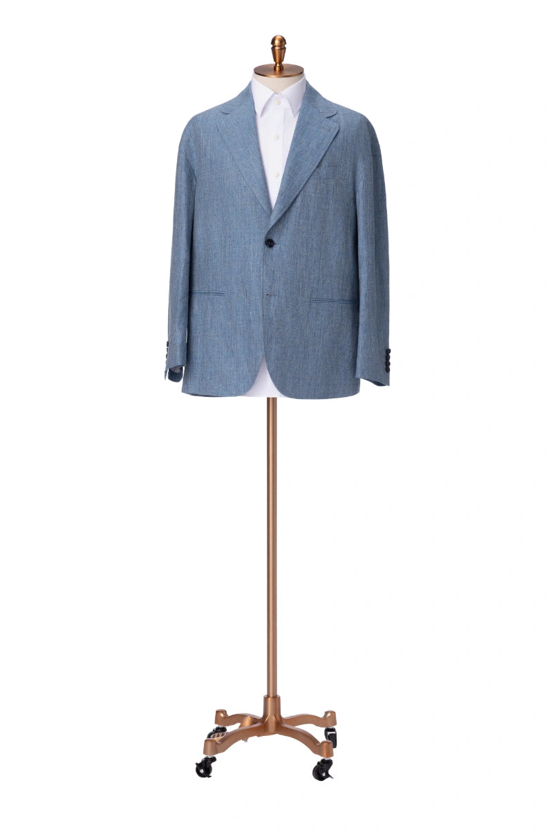 Men's Blue Grey Suit Made to Measure
