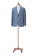 Men's Blue Grey Suit Made to Measure