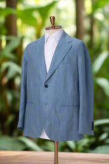 Men's Blue Grey Suit Made to Measure