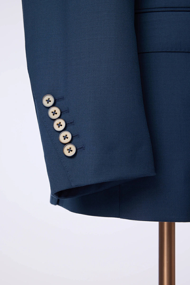 Men's Navy Double Breasted Suit Made to Measure