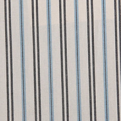 Men's Grey with Blue Striped Shirt Made to Measure