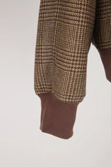 Men's Brown Plaid Casual Jacket Made to Measure
