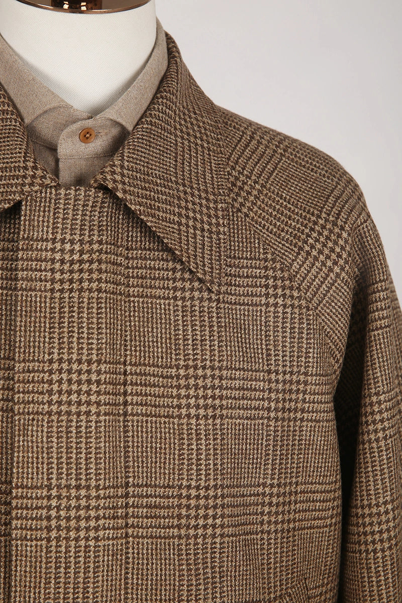 Men's Brown Plaid Casual Jacket Made to Measure