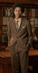 Men's Brown Linen Jacket and Trouser Made to Measure