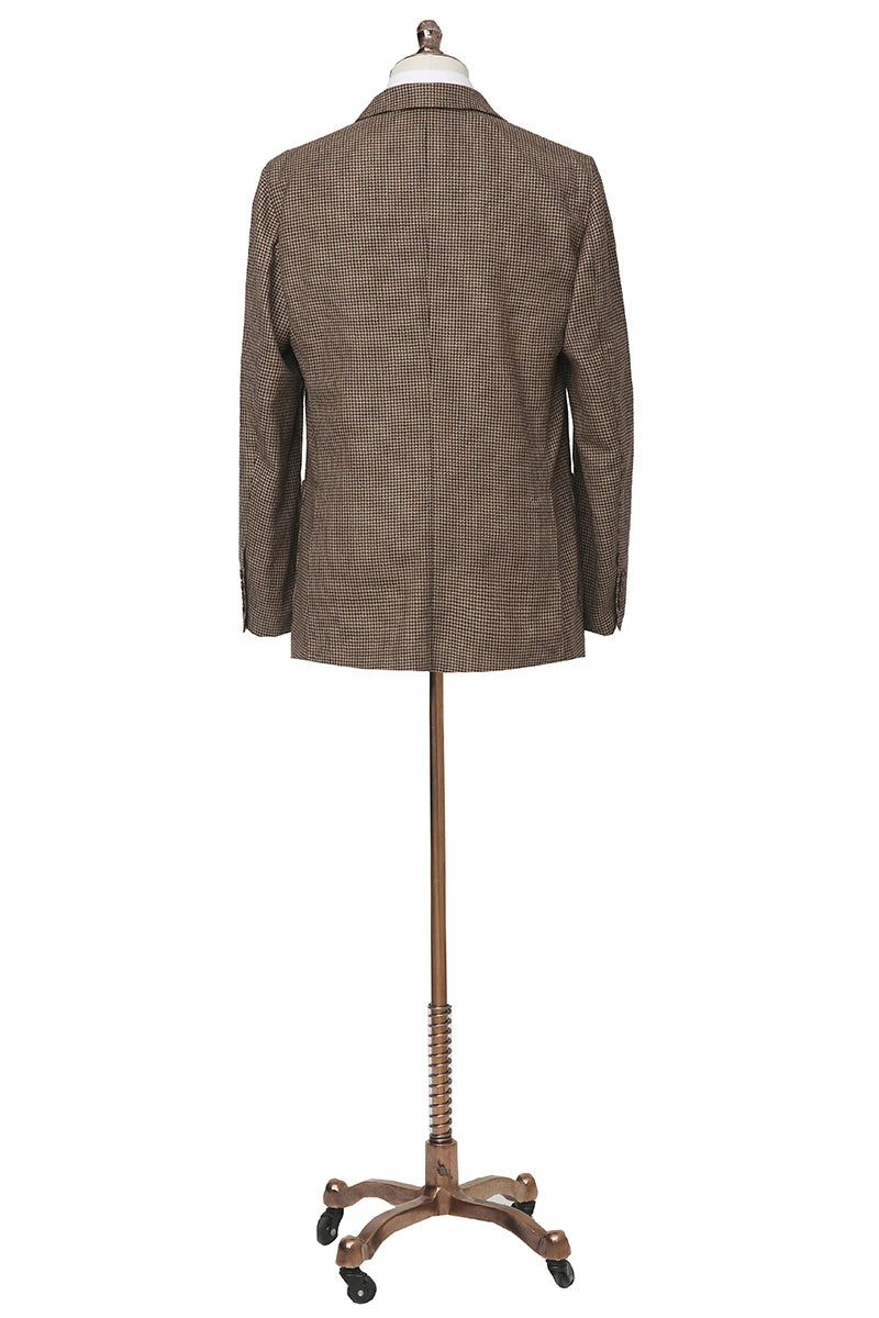 Men's Coffee colour Business Casual Jacket Made to Measure
