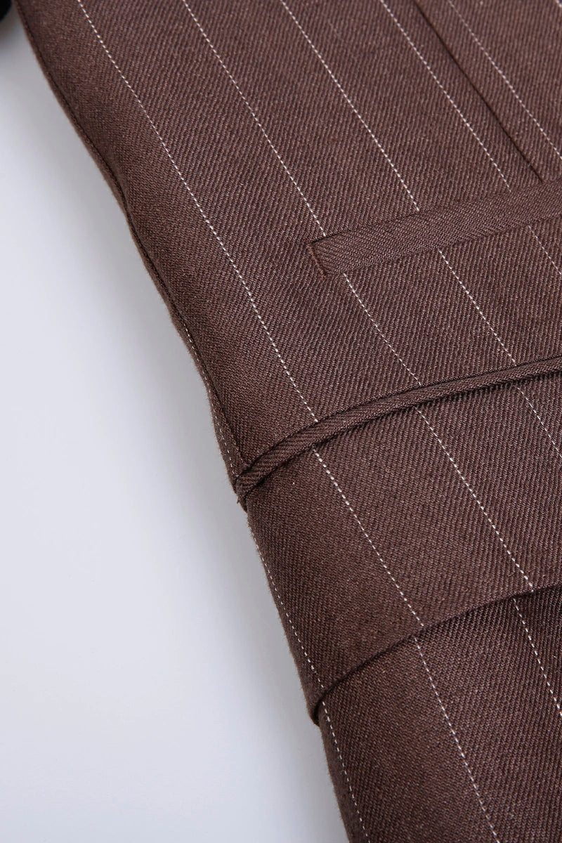 Men's Brown Linen Jacket and Trouser Made to Measure