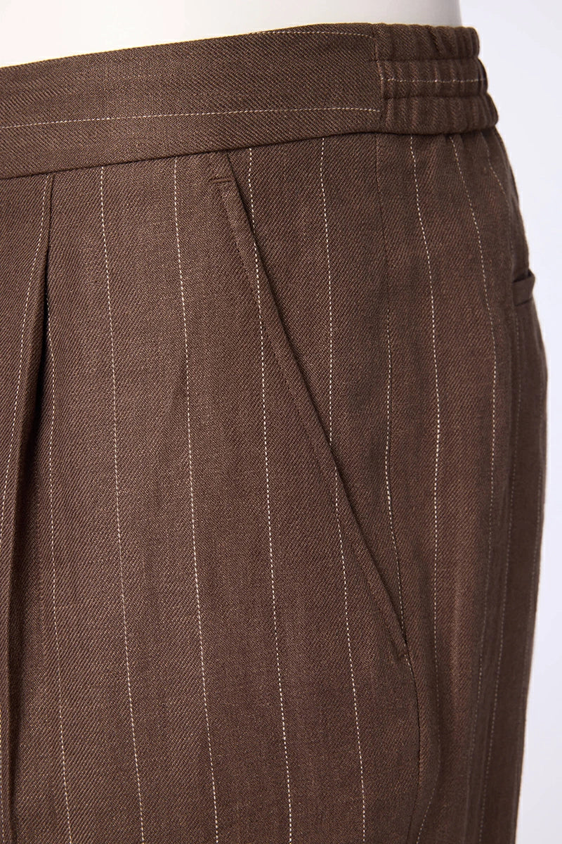Men's Brown Linen Jacket and Trouser Made to Measure
