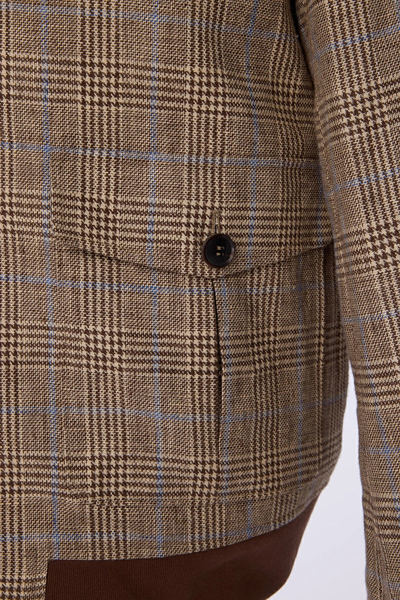 Men's Khaki/ Blue Casual Jacket and Shirt Made to Measure