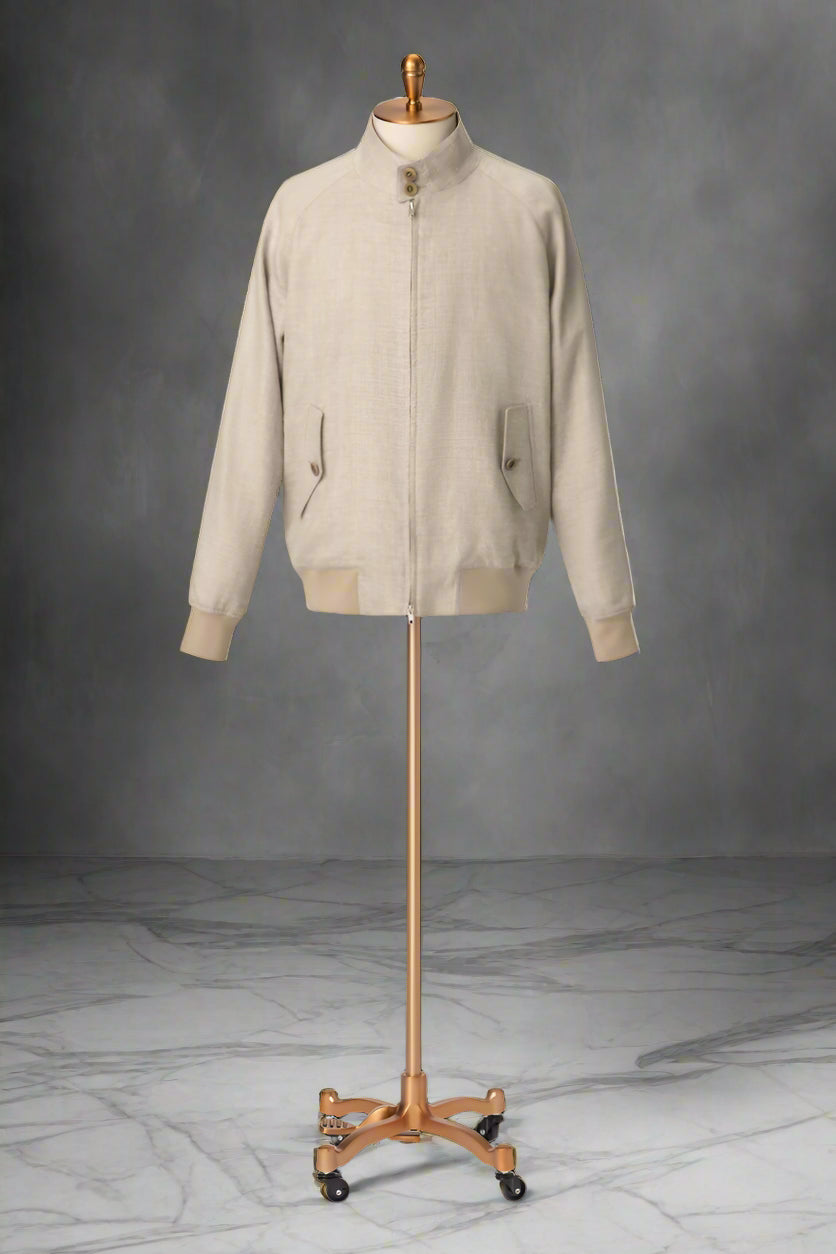 Men's Khaki Casual Coat and White Trouser Made to Measure