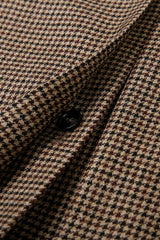 Men's Coffee Double Breasted Overcoat Made to Measure