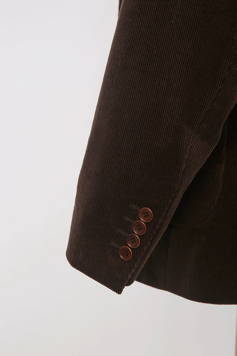 Men's Brown Corduroy Jacket Made to Measure