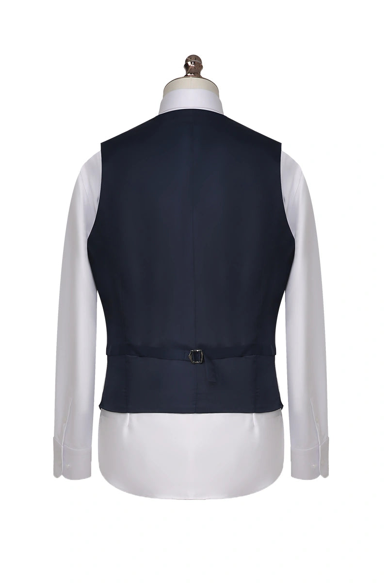 Men's Dark Blue 3 Piece Suit Made to Measure
