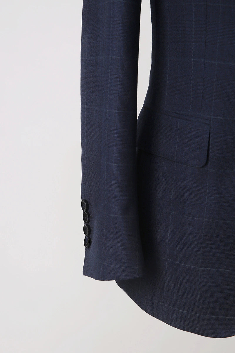 Men's Dark Blue 3 Piece Suit Made to Measure