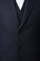 Men's Dark Blue 3 Piece Suit Made to Measure