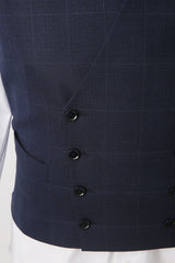 Men's Dark Blue 3 Piece Suit Made to Measure