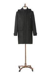 Men's Dark Gray Trench/ Over Coat Made to Measure