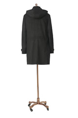 Men's Dark Gray Trench/ Over Coat Made to Measure