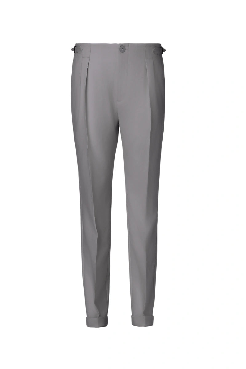 Men's Gray Double Breasted Suit Made to Measure