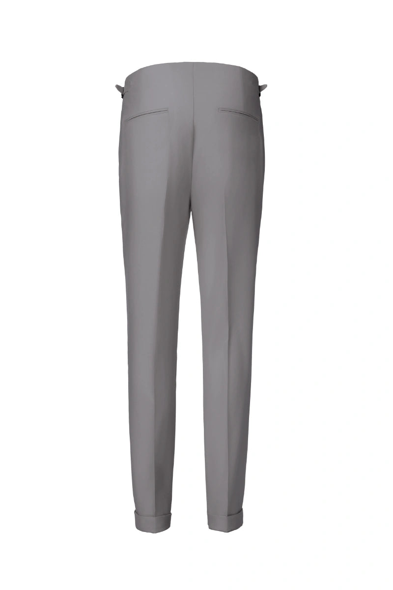 Men's Gray Double Breasted Suit Made to Measure