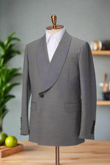 Men's 1 Button Shawl Collar Double Breasted Style Jacket Made to Measure