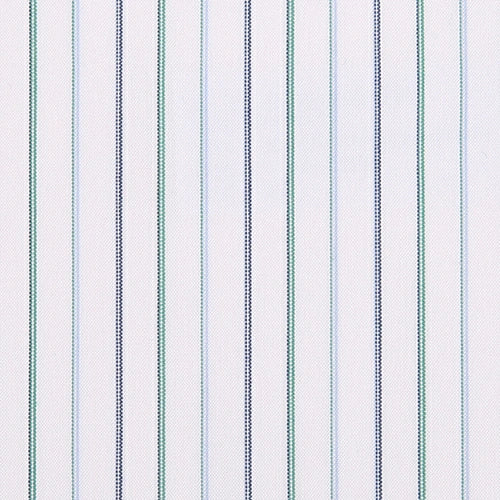 Men's Green Stripe Formal Shirt Made to Measure