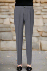 Men's Grey Casual Trouser/ Pant Made to Measure