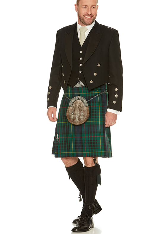 Prince Charlie Black Kilt Hire