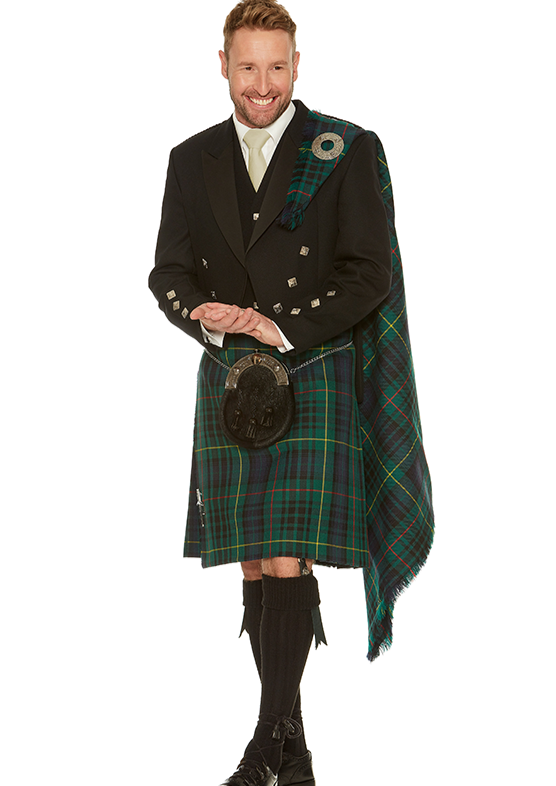 Prince Charlie Black Kilt Hire