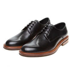 John White Mens Barlow Black Derby Shoes - Barucci