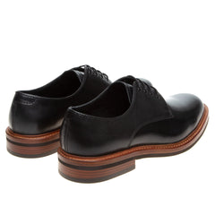 John White Mens Barlow Black Derby Shoes - Barucci