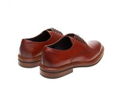 John White Mens Barlow Tan Derby Shoes - Barucci