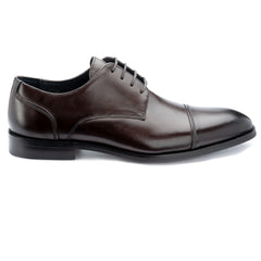 John White Mens Brown Broad Derby Shoes - Barucci