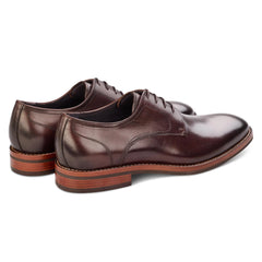 John White Mens Dovecote Brown Derby Shoes - Barucci
