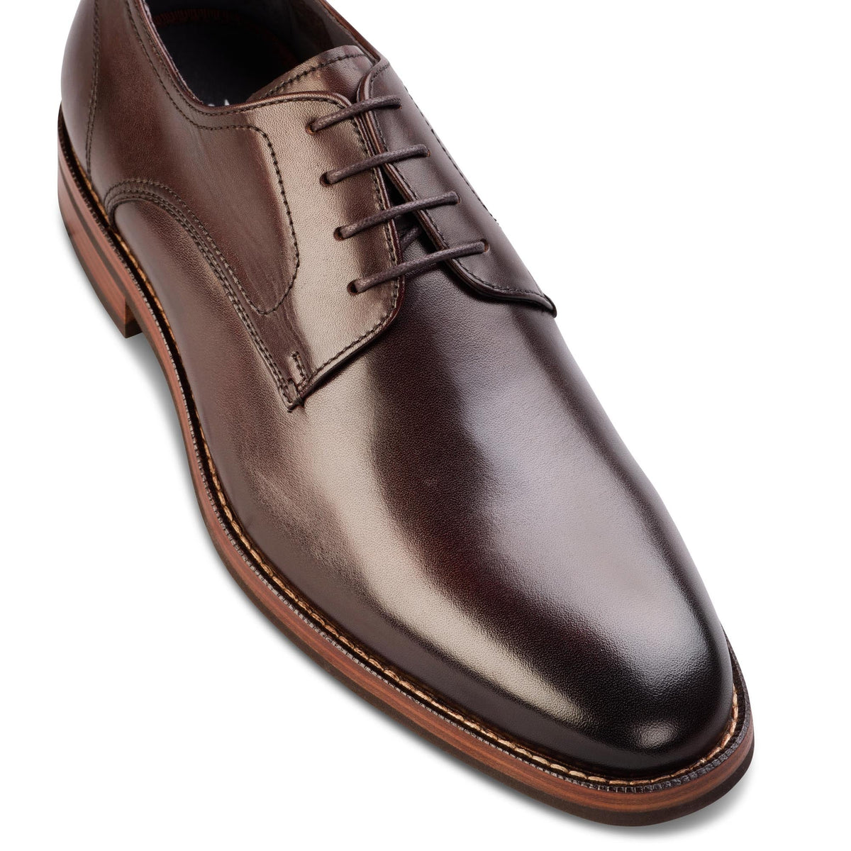 John White Mens Dovecote Brown Derby Shoes
