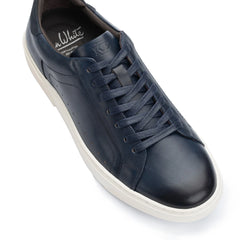 John White Mens Navy Hemsworth Sneaker - Barucci