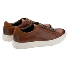 John White Mens Tan Hemsworth Sneaker - Barucci