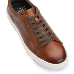 John White Mens Tan Hemsworth Sneaker - Barucci