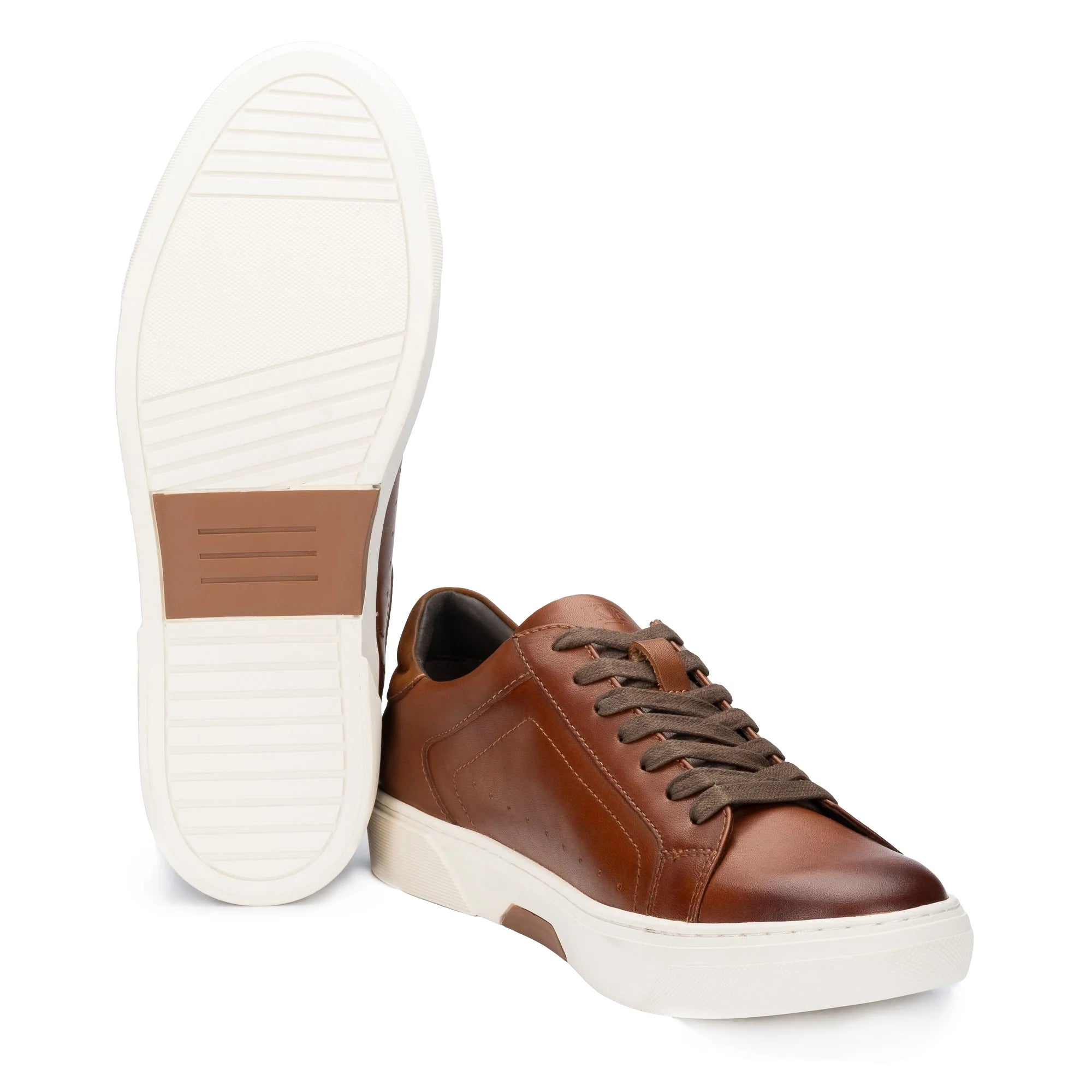 John White Mens Tan Hemsworth Sneaker - Barucci
