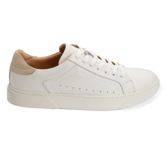 John White Mens White Hemsworth Sneaker - Barucci