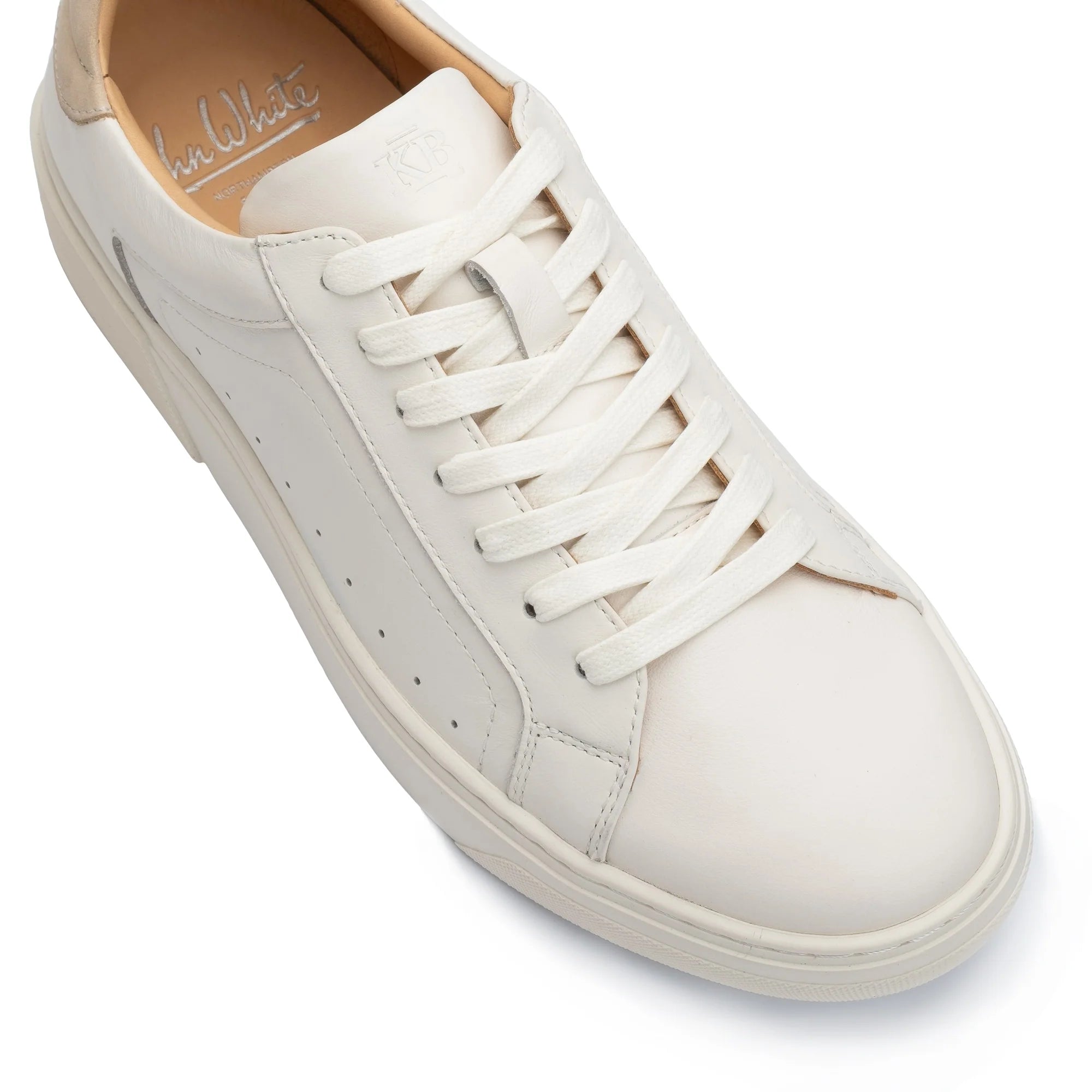 John White Mens White Hemsworth Sneaker - Barucci