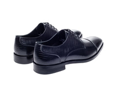 John White Mens Melton Black Derby Shoes - Barucci