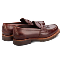 John White Mens Oxburgh Brown Penny Loafer - Barucci
