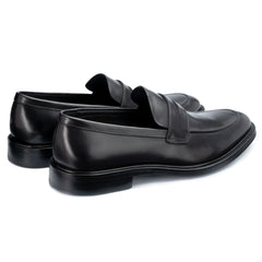 John White Mens Black Banff Penny Loafer - Barucci
