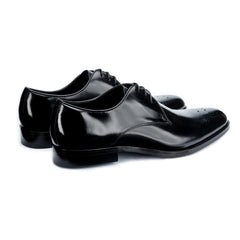 Men's Romsey Derby Black Shoes - Barucci