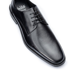 John White Mens Black Rudd Derby Shoes - Barucci