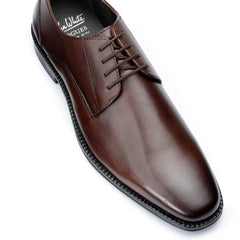 John White Mens Brown Rudd Derby Shoes - Barucci