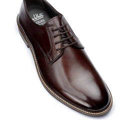 John White Mens Brown Tanner Derby Shoes - Barucci