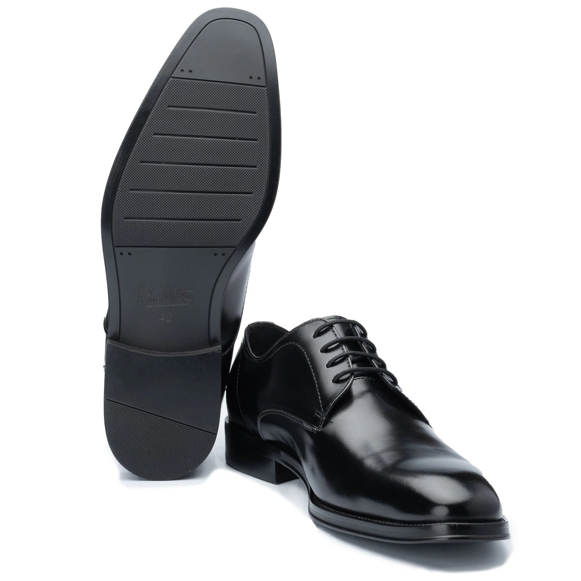 Men's Black Wilms Derby Shoes - Barucci