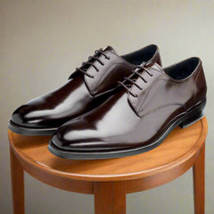 Men's Brown Wilms Derby Shoes - Barucci
